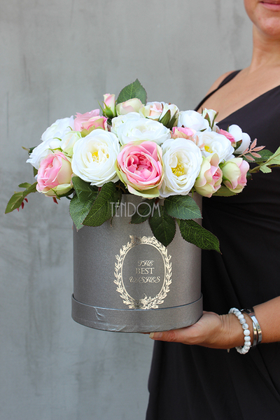 flowerbox / kompozycja Luna, wys.28cm