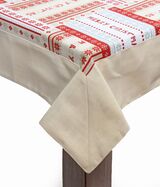 Red Christmas, bawełniany obrus, wym.140x180cm