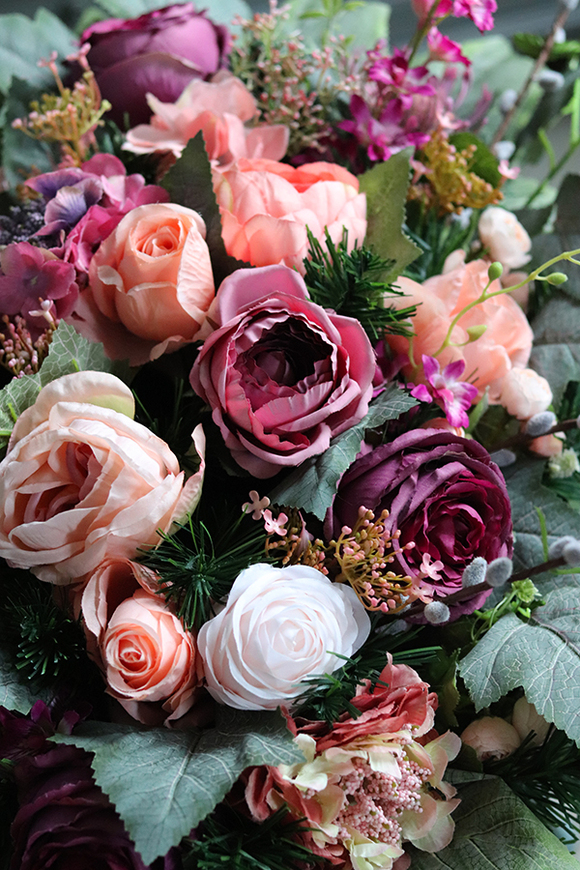 Gerrania, wysokiej jakości kompozycja nagrobna, dł.65cm 