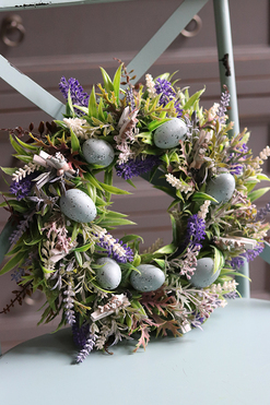 dekoracyjny wianek wielkanocny, Radosny Czas, śr.27cm