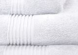 bawełniany ręcznik Basic, kolor biały, wym.70x140cm