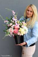 Janina Salea, bukiet / dekoracja nagrobna, dł.50cm 