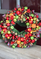 bardzo bogaty wianek świąteczny Sadova, śr.45cm 