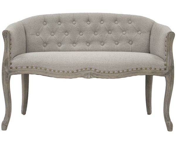 Ludwik, szara sofa, wym.105x50x70cm