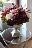 Belle Epoque kompozycja kwiatowa, wys.55 cm