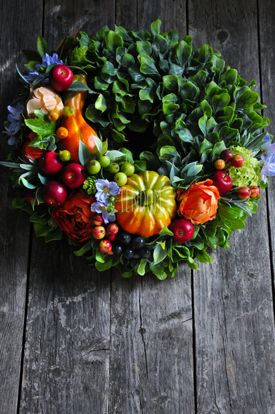 jesienny wianek Jesienny Powiew, śr.36cm