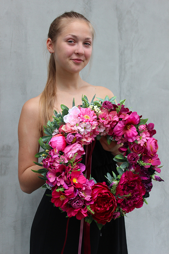 cudowny wianek na drzwi Mystery, śr.40cm 