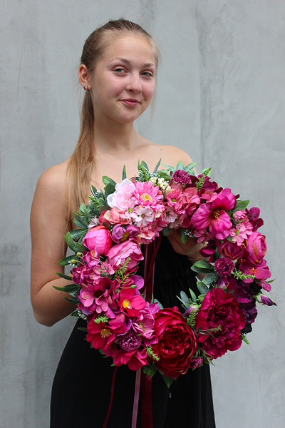 cudowny wianek na drzwi Mystery, śr.40cm 