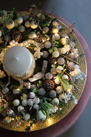 stroik świąteczny, Złota Rezydencja Premium, wys.17cm