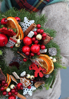 świąteczny wianek / stroik Urokliwe Domostwo, śr.27cm