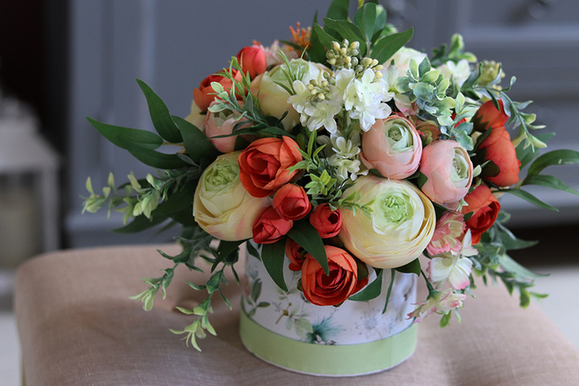 barwny flowerbox Orangina, wys.25cm