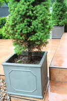 OD RĘKI Grigio, donica kwadratowa D, wym.25.5x25.5x26cm