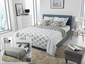 dwustronna pościel Fale, 160x200cm + dwie poszewki 70x80cm