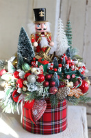 flowerbox świąteczny, Dziadek do Orzechów, wym. 42x34cm