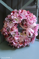 bogaty wianek z hortensji, Teritta, śr.27cm