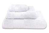 bawełniany ręcznik Basic, kolor biały, wym.70x140cm