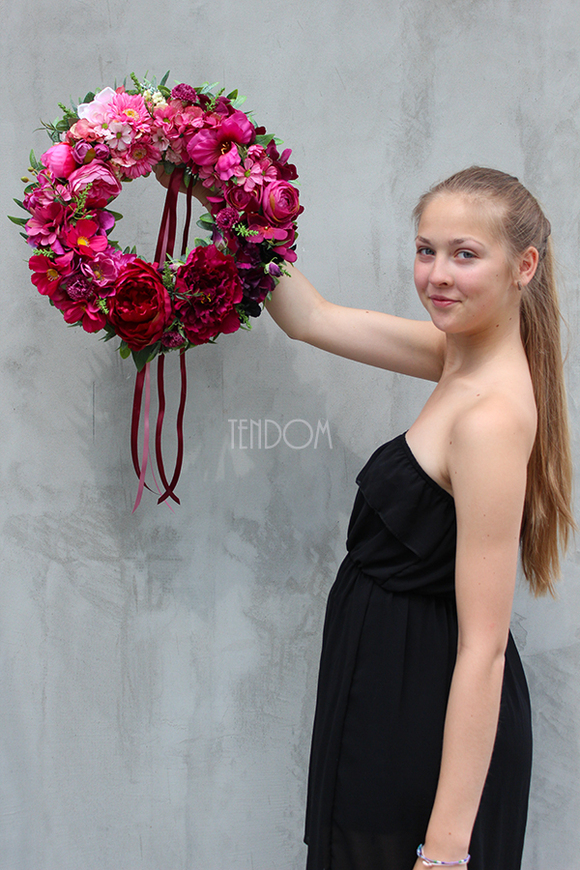 cudowny wianek na drzwi Mystery, śr.40cm 