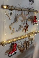 dekoracja ścienna / zawieszka Choinka, Urokliwe Święta, wym.110x54cm 