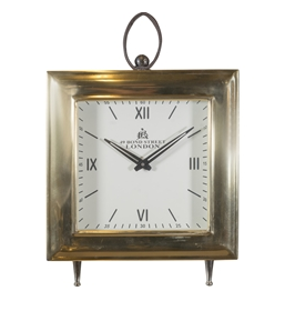 Gold kwadratowy zegar wiszący, wym.31.5x43x6cm