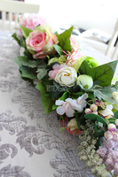 Różana girlanda jednostronna / zwis dł. 110cm, szer. 23cm