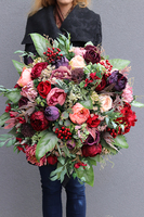 England Passion, wiązanka nagrobna na iglastym spodzie, śr.59cm