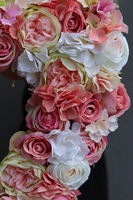 kwiatowa dekoracja serce Róże&Hortensje, wym.50x50cm 