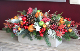 bożonarodzeniowy stroik / kompozycja Sadova, wym.20x28x48cm