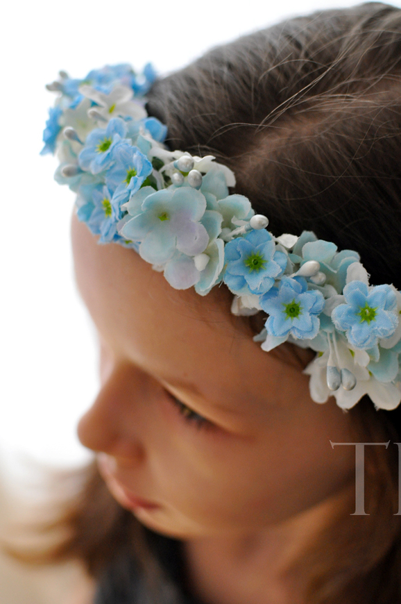 komunijny wianek na głowę Iga, rozmiar uniwersalny, dziecięcy