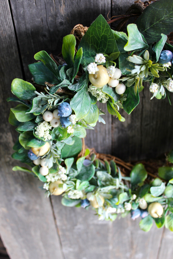 jesienny dekoracyjny wianek Antonina, śr.32cm  