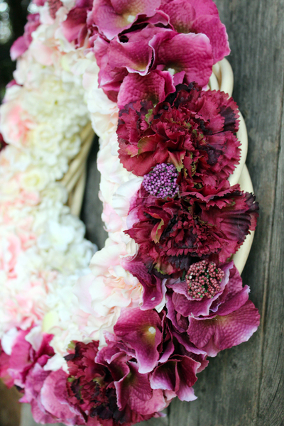 wyjątkowo uroczy wieniec Hortense Ombre, śr. 45cm