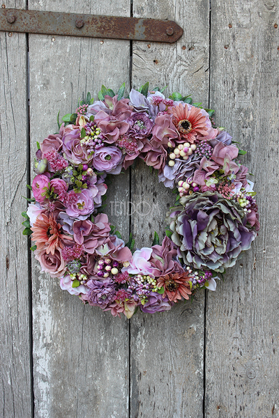 Bogactwo Natury, duży wianek na drzwi, śr.40cm