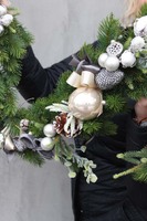 White Snow girlanda / dekoracja na stół, dł.1.8m 