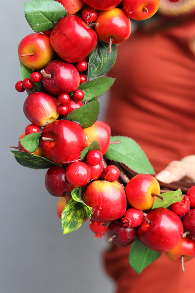 jesienny wianek Jabłkowy, śr.35cm