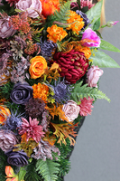 barwna wiązanka nagrobna, Jesienna Melodia, dł.82cm 