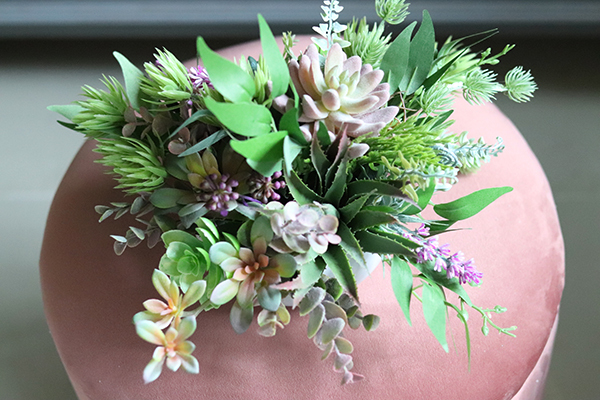 kompozycja sukulenty, Różowa Mgła, wys.25cm 