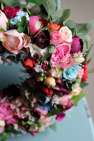 Krezja, bardzo efektowny wianek, śr.40cm