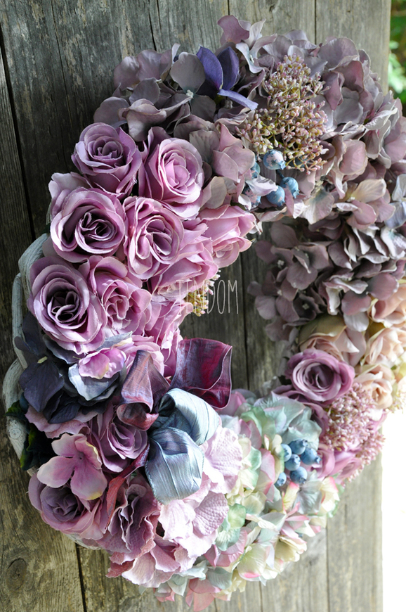 bardzo duży wianek na drzwi Bogactwo Natury, śr.50cm  