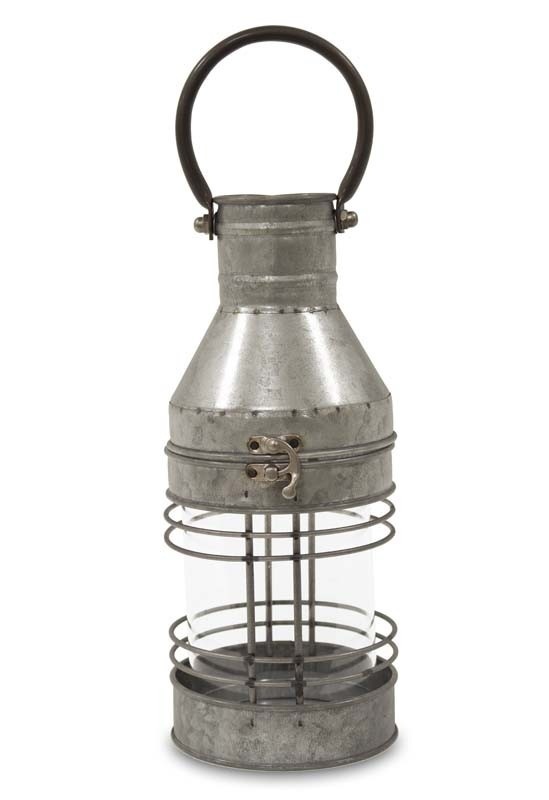Loft Style A, oryginalny metalowy lampion latarenka, wys.37x12x12cm