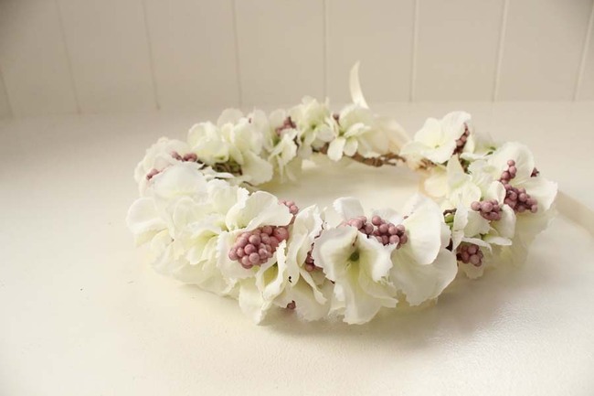 Isabelle komunijny kwiatowy wianek na głowę, rozmiar uniwersalny