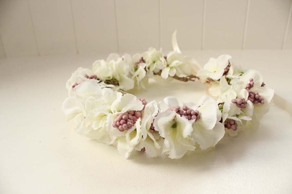 Isabelle komunijny kwiatowy wianek na głowę, rozmiar uniwersalny