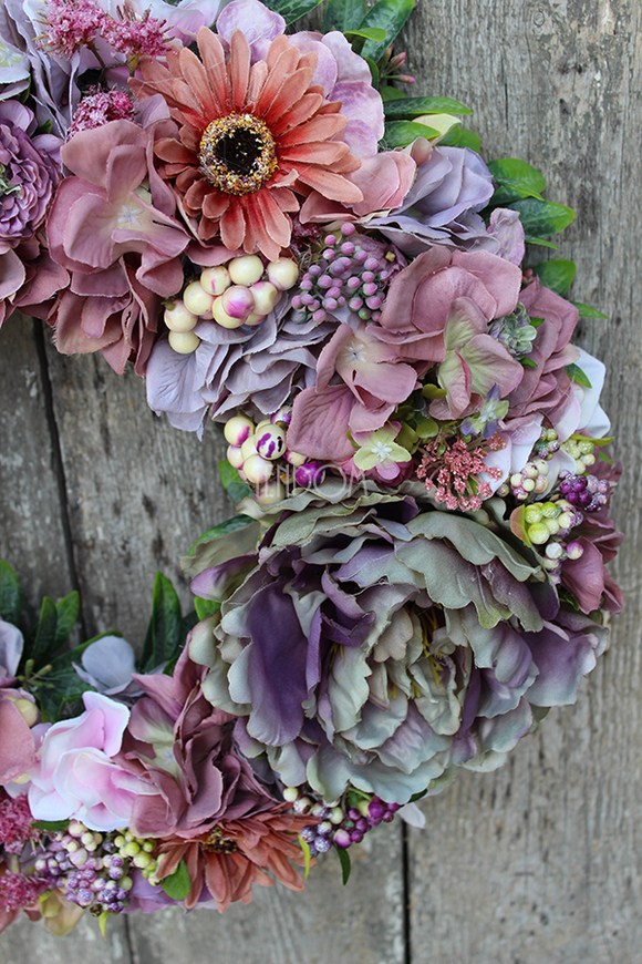 Bogactwo Natury, duży wianek na drzwi, śr.40cm