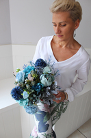 bukiet w błękitach Lanata dł.42cm