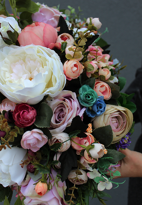 dekoracja nagrobna wiązanka Lenassa, wym.78x35x35cm