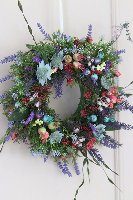 delikatny wiosenny wianek Wichrowe Wzgórza, śr.32cm