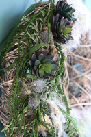 Eva, nowoczesny wianek na drzwi, śr.50cm