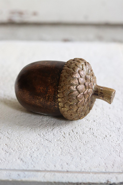 Acorn Yule, figurka dekoracyjna, Żołądź A, wym.12.5x7cm