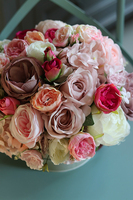 bogaty flowerbox z peoniami, Terello, wys.28cm