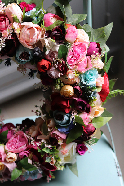 Krezja, bardzo efektowny wianek, śr.40cm