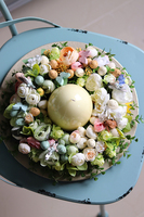 Easteria Bajkowa, wielkanocny stroik ze świecą, śr. 33cm