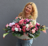 elegancka kompozycja nagrobna Laos Dellano, wym.108x65x52cm 